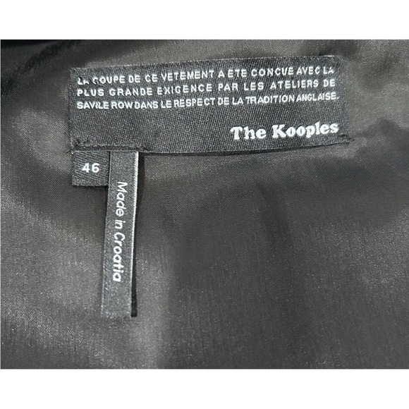 The Kooples Black Men’s Suit Vest Waistcoat Size 46 100% Wool Wedding Party - Picture 3 of 4